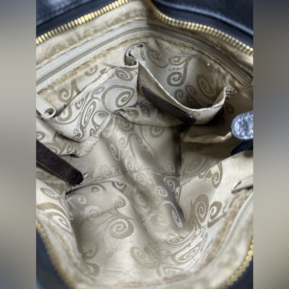 Brighton Mock Croc Braided Strap Shoulder Bag - Picture 9 of 11